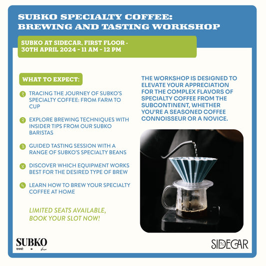 [30th April] Subko Specialty Coffee: Brewing & Tasting Workshop