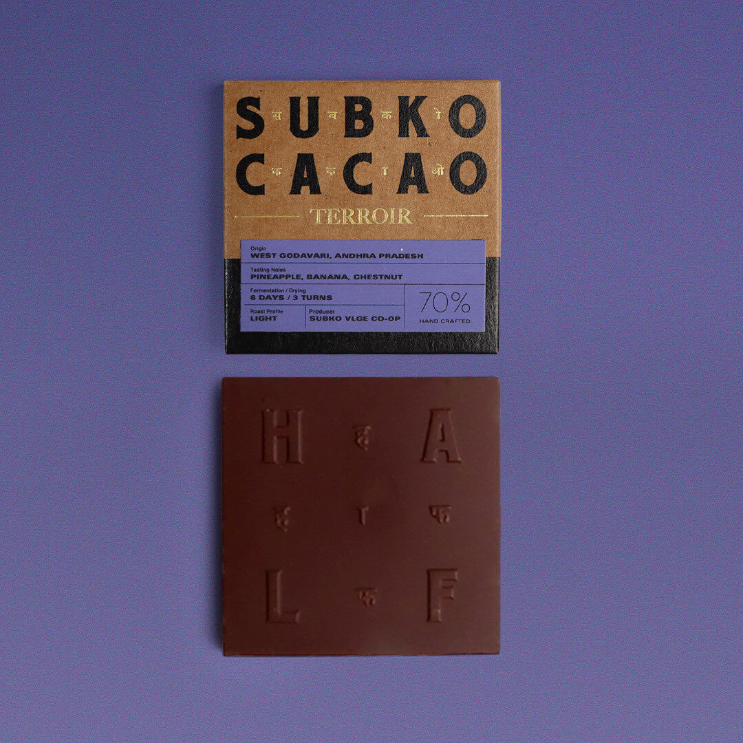 Terroir (70% Dark): Sai Farms, West Godavari, Andhra Pradesh (Single Origin Dark Chocolate)