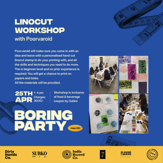 [25th April] Linocut Workshop with Poorvaroid (Poorva Shingre)