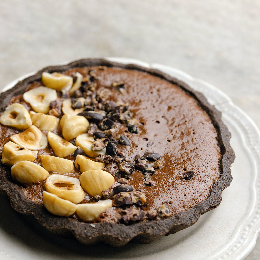 Cold Brew Chocolate Hazelnut Tart