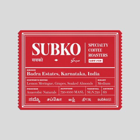 Project 360 - Badra Estates: Chikmagalur, Karnataka | Arabica | Anaerobic Naturals | Medium