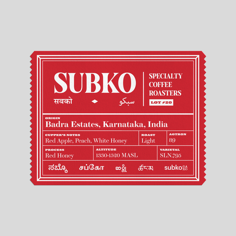 Project 360 - Badra Estates: Chikmagalur, Karnataka | Arabica | Red Honey | Light