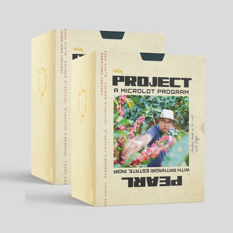 Project Pearl, Ratnagiri Estate, Karnataka (SCA 86+): Culture naturals+ Anaerobic Naturals: Filter Roast (Light)