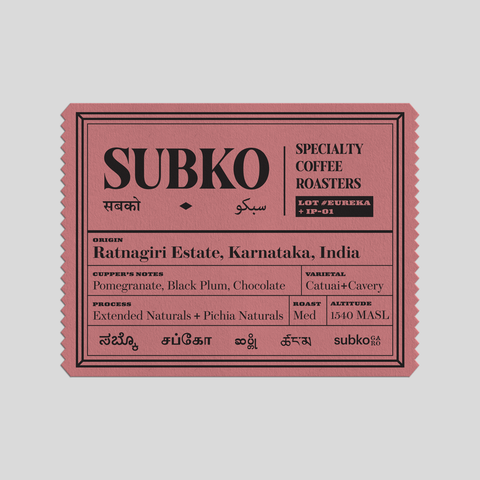 Project Pearl, Ratnagiri Estate, Karnataka (SCA 86+): Extended Yeast Naturals + Pichia Yeast Naturals: Espresso Roast (Medium)
