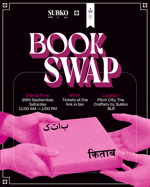 [26th September | BLR] Book Swap – Subko x Happy Story Nook