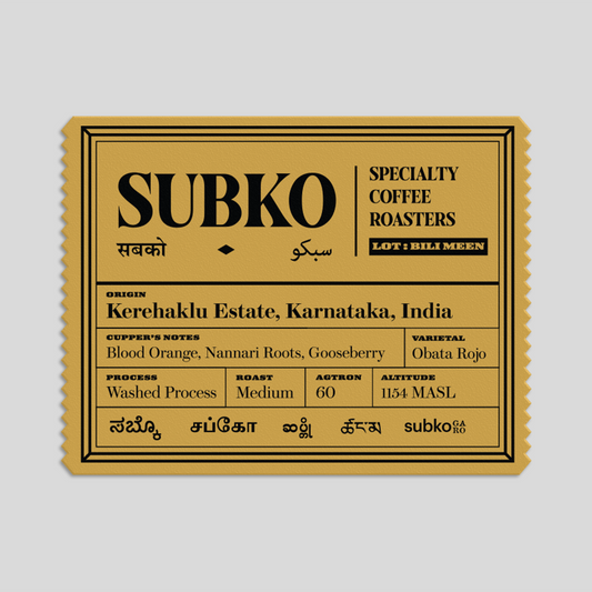 Kerehaklu Estate: Lot Bili Meen - Washed Process (Medium Roast)