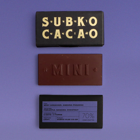 Terroir (70% Dark): Subko VLGE Co-op, West Godavari, Andhra Pradesh (Single Origin Dark Chocolate)