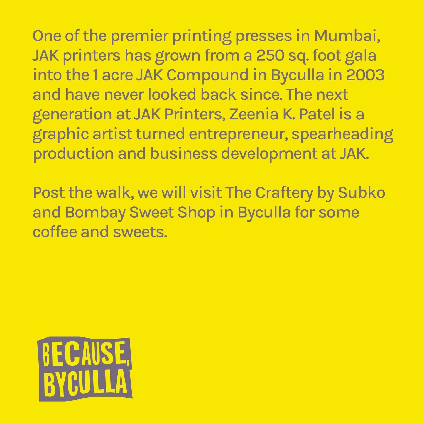 [June 10th] Because Byculla - Sneak Peak into a Specialty Printing Press with Zeenia