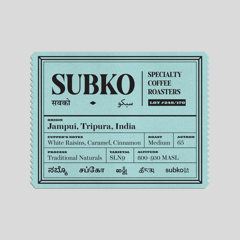 Project Seven Sisters: Jampui, Tripura - Lot #249/170 - Medium Omni Roast [White Raisins, Caramel, Cinnamon]
