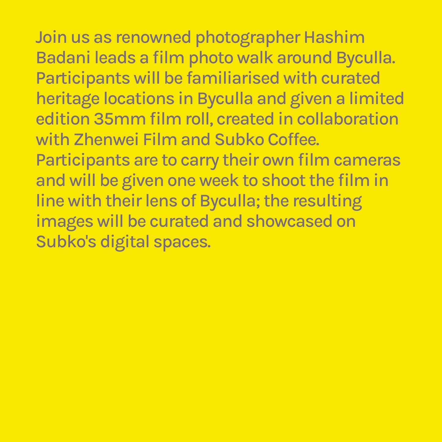 [March 26th] Because Byculla - Film Photowalk with Hashim Badani