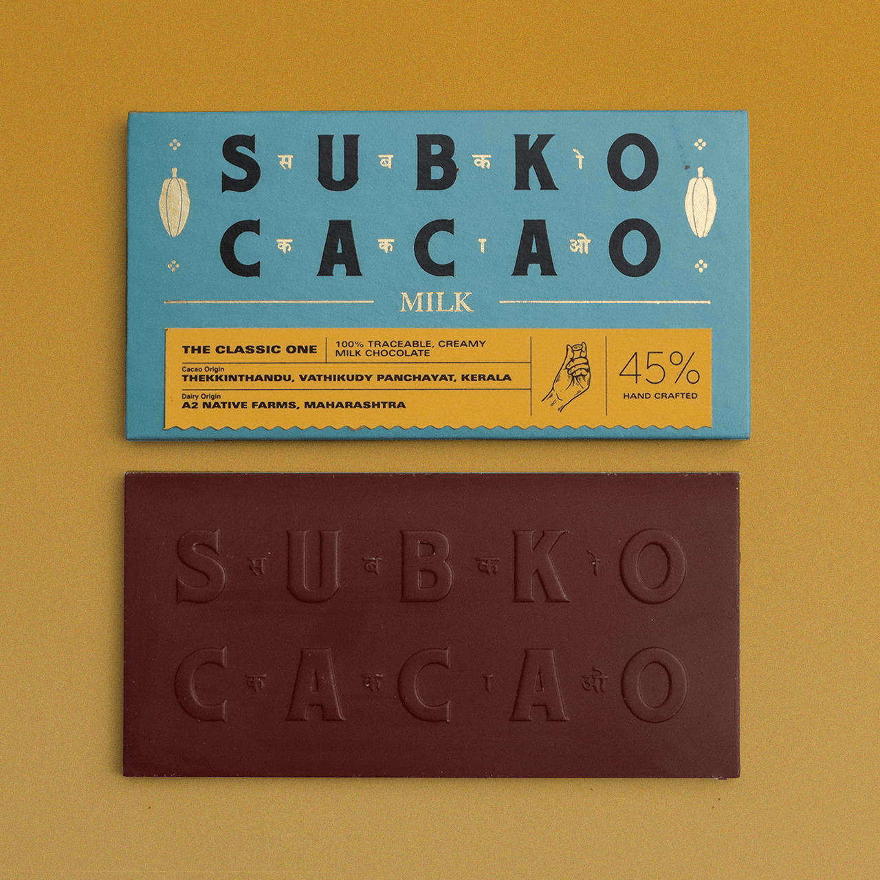 Dark/Milk/White Series: The Classic One (45% Milk) – Subko Coffee Roasters