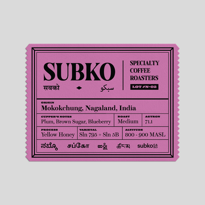 Project Seven Sisters: Mokokchung, Nagaland - Lot #N-02 (Medium Roast)