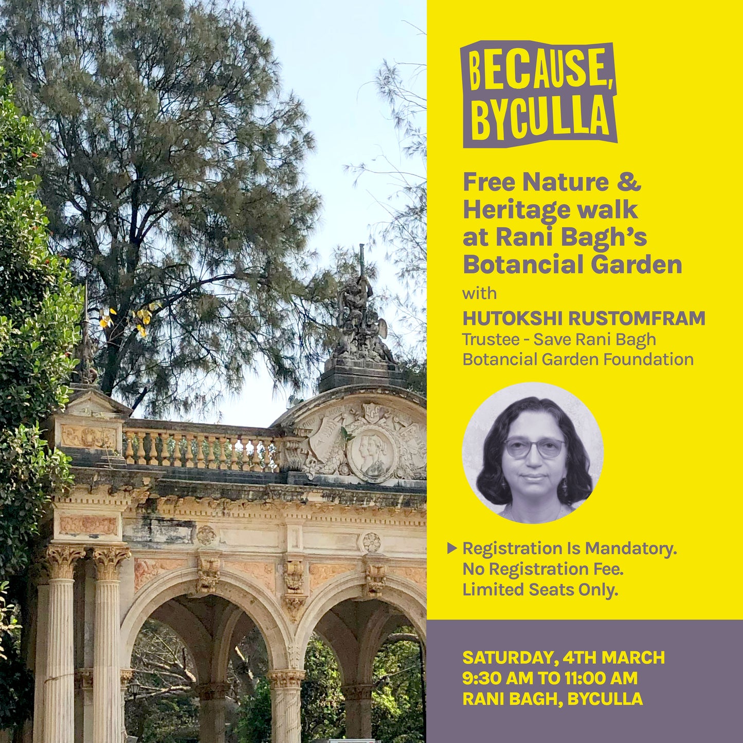 [March 4th] Because Byculla - A Heritage and Botanical Walk of Rani Bagh